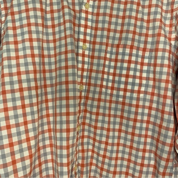 J Crew Button Up Shirt Men Size XL Blue Red Plaid Check Long Sleeve  Slim Fit - Picture 4 of 4